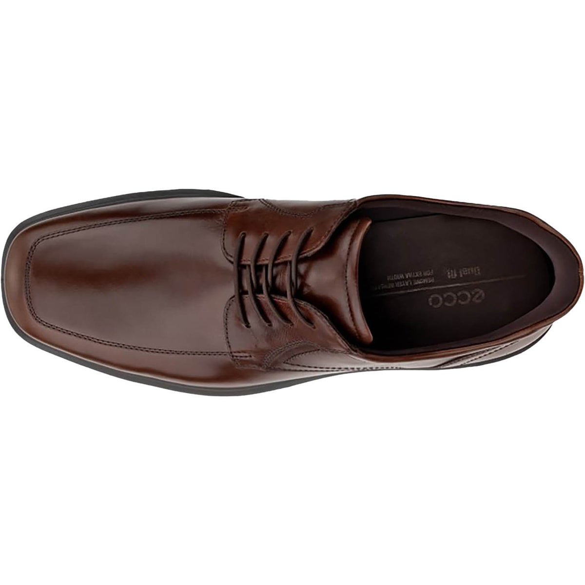 ECCO Helsinki 20 Easy Slip Apron Toe Tie Men's Dress Lace Up Shoes Potting Soil