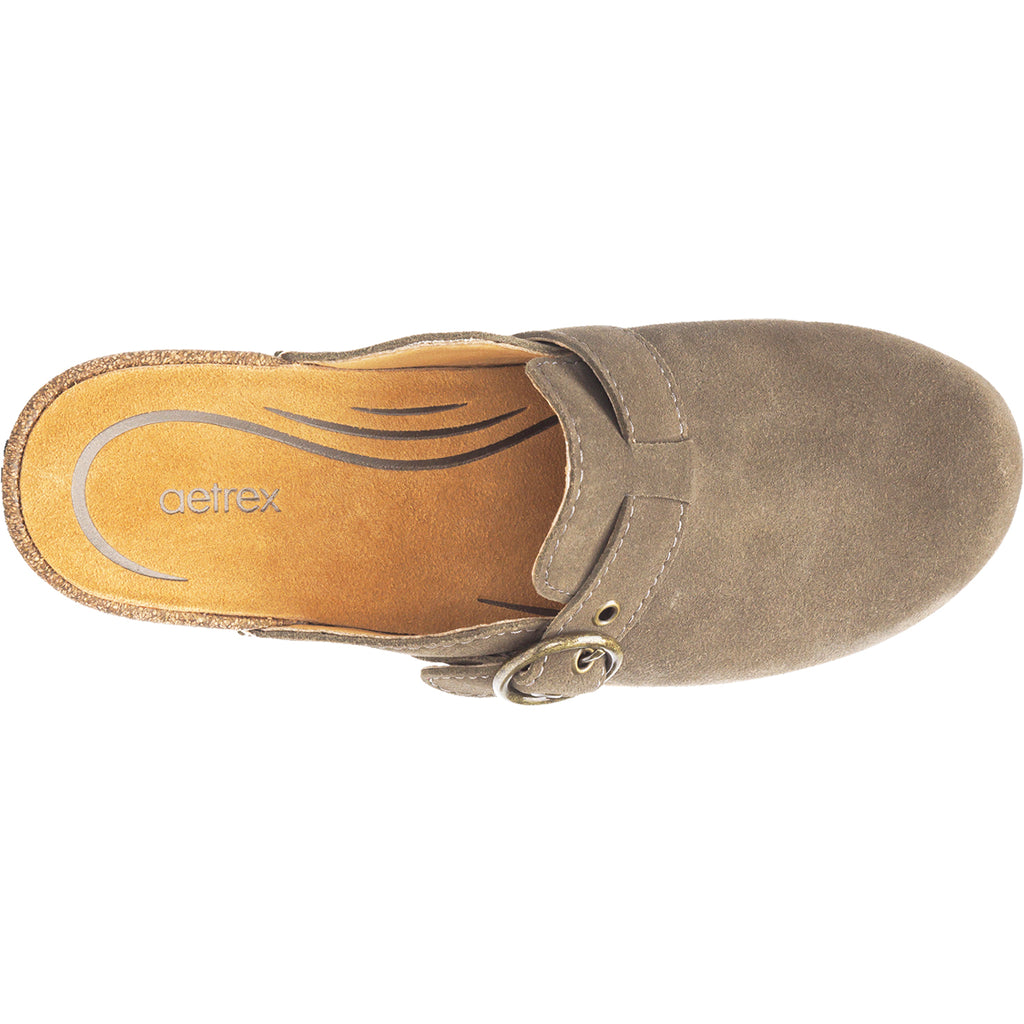 Womens Aetrex Women's Aetrex Madison Olive Suede Olive Suede
