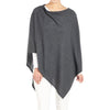 Womens Coco + carmen Women's Coco + Carmen Lightweight Brushed Poncho Charcoal Charcoal