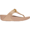 Womens Fit flop Women's FitFlop LuLu Chunky Snaffle Toe Post Classic Beige Leather Classic Beige