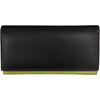 Womens Ili new york ili New York Multi Color Rosemary Wallet Black Brights Leather Black Brights