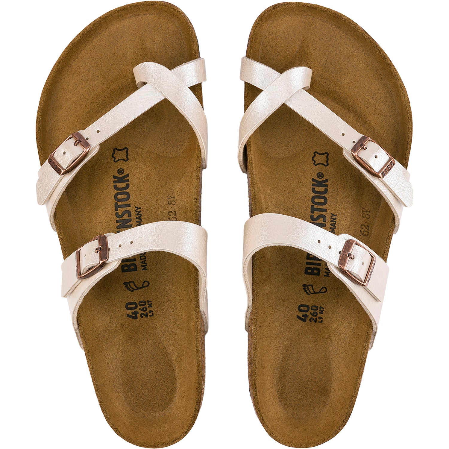 Womens Birkenstock Women's Birkenstock Mayari Graceful Antique Lace Birko-Flor Graceful Antique Lace