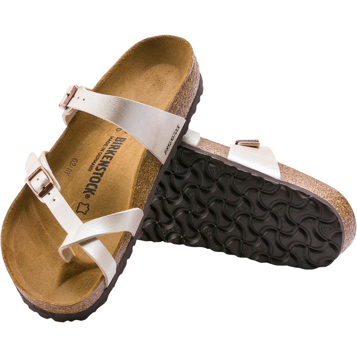 Womens Birkenstock Women's Birkenstock Mayari Graceful Antique Lace Birko-Flor Graceful Antique Lace