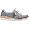 Womens Rieker Women's Rieker N42P6-14 Nikita P6 Pazific/Atlantic/Argento Synthetic Pazific/Atlantic/Argento Synthetic