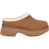Womens Ugg Women's UGG New Heights Cozy Clog Chestnut Suede Chestnut