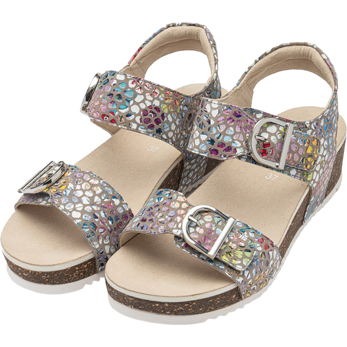 AraavoipaT　26a Ara Nova Women's Sandals Multi Konfettikid Leather – Footwear etc.