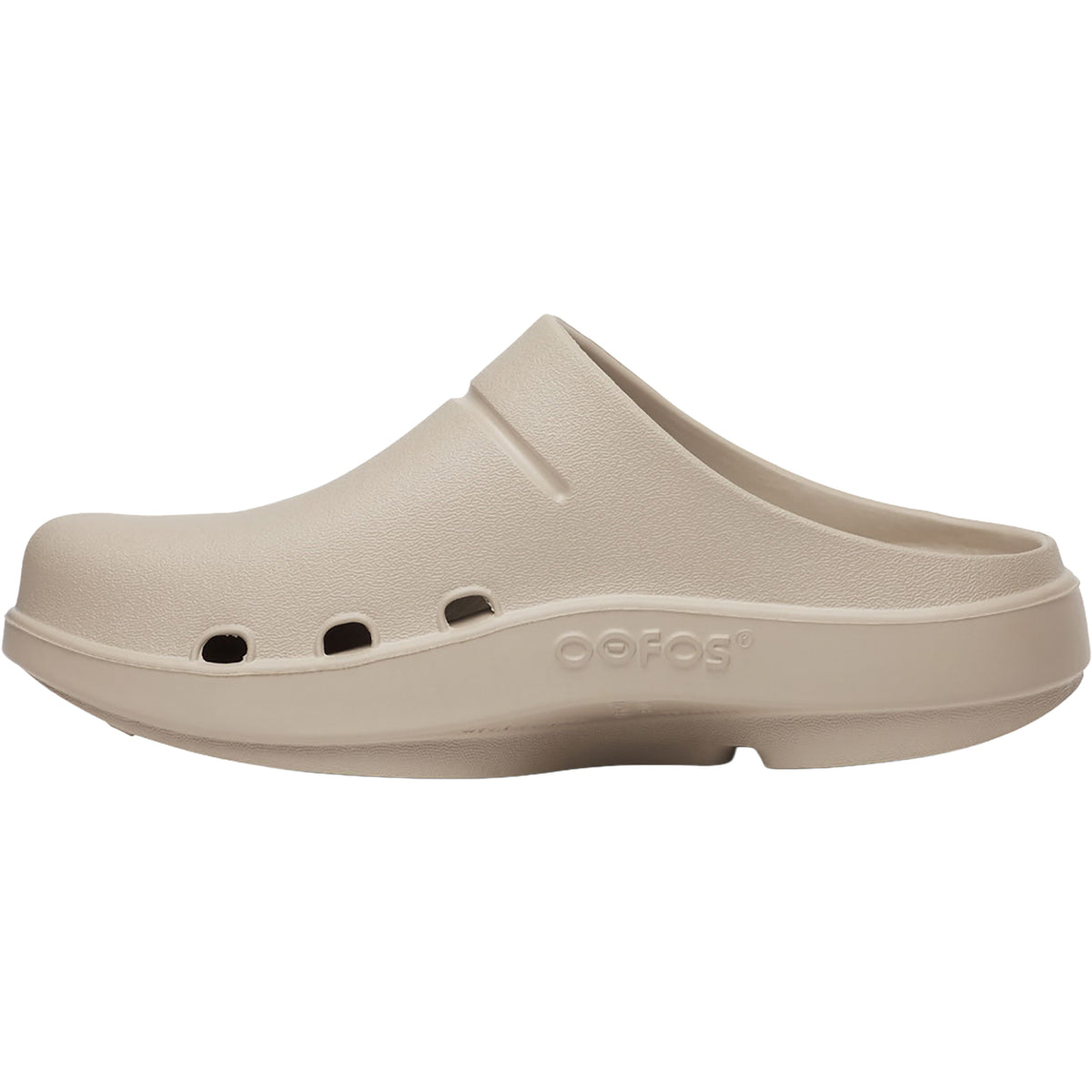 Oofos OOclog Recovery clog. Unisex Oofos | OOcloog+ | Unisex | Chalk – Confluence Running Company main image 4