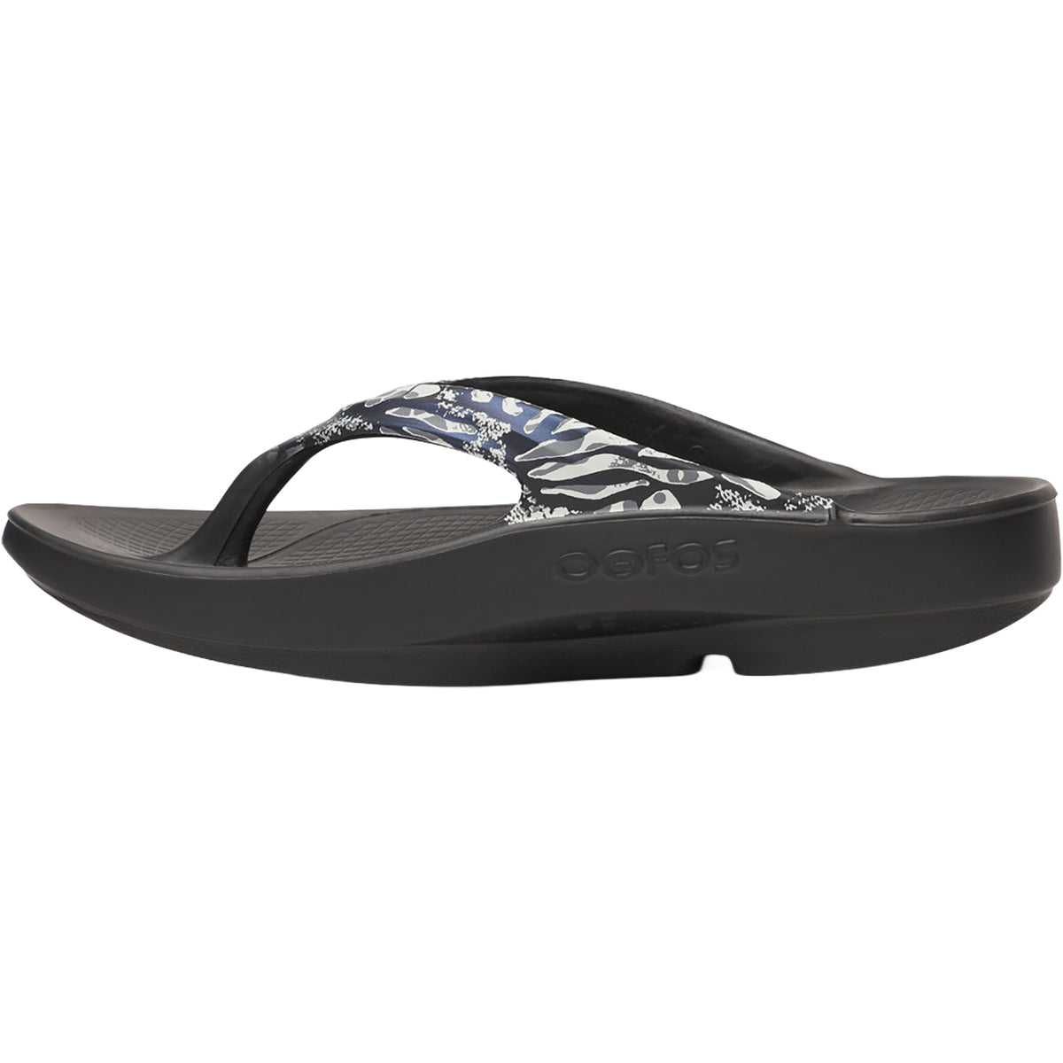 Oofos OOLala Limited Women's Recovery Slide Sandals Black Combo