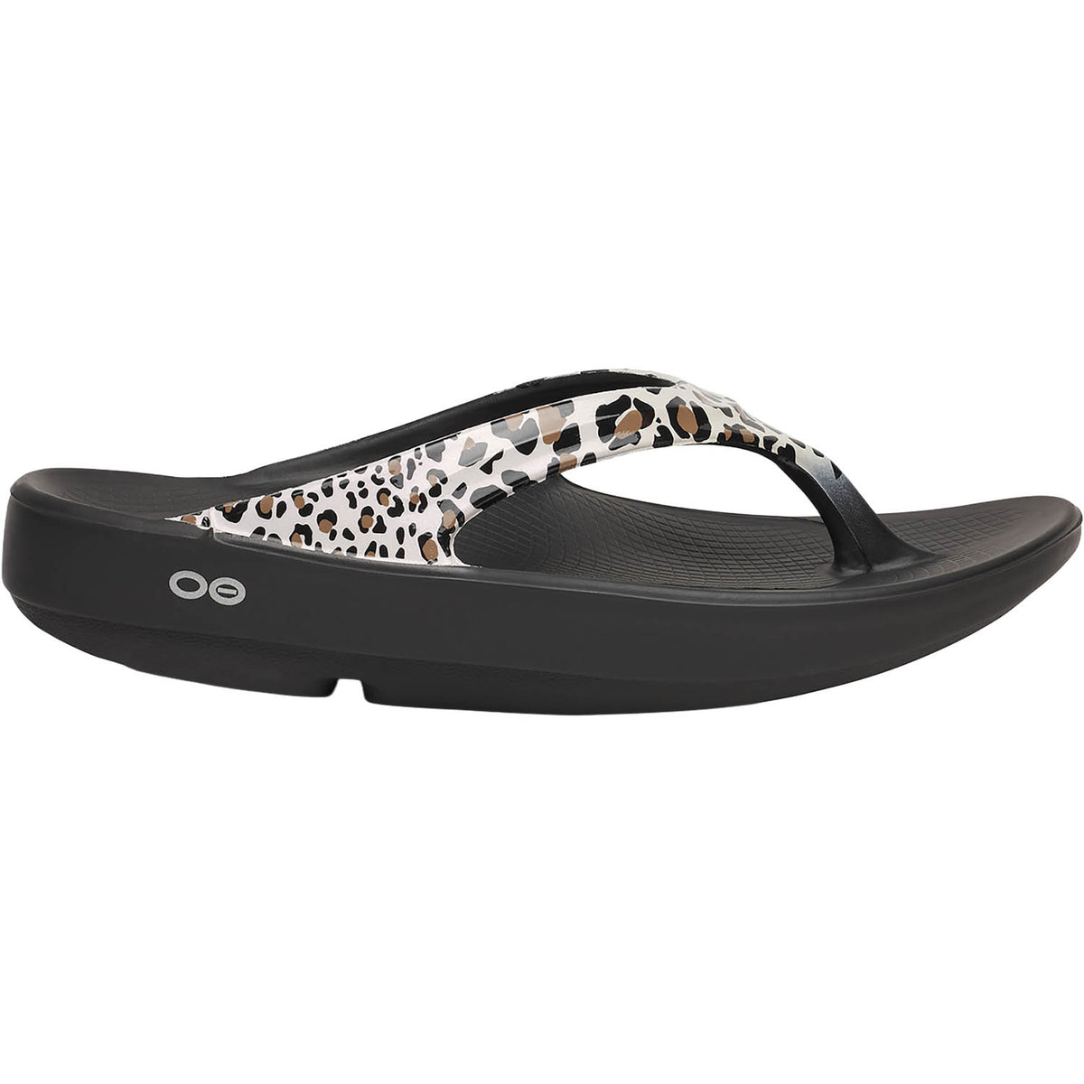 OOFOS OOLala Limited Women's Recovery Slide Sandals Leopard