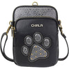 Unisex Chala Chala Paw Print Uni Cellphone Xbody Black Synthetic Black Synthetic