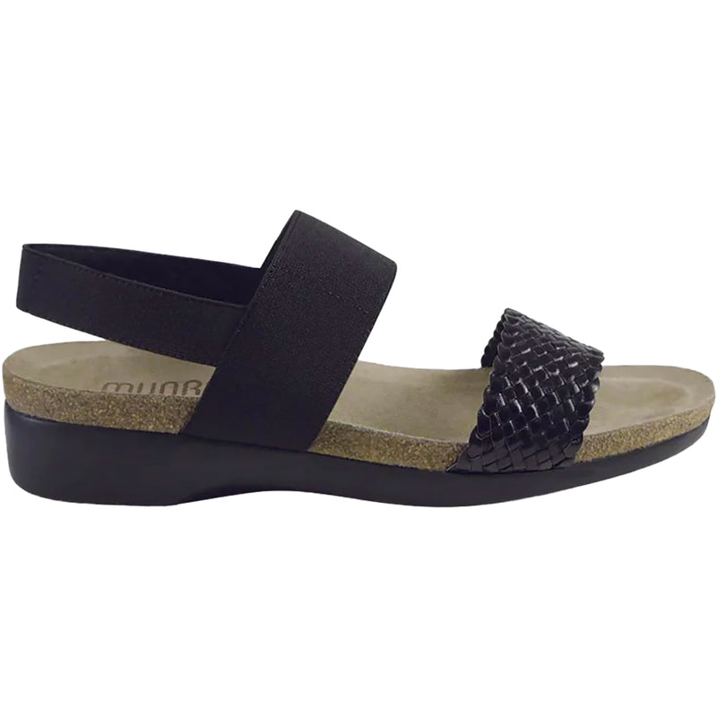 Women's Munro Pisces Black Woven Leather