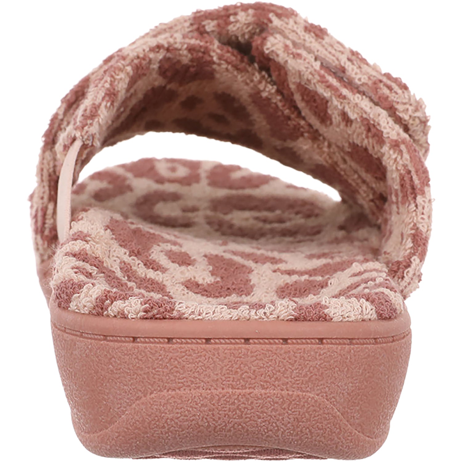 Womens Vionic Women's Vionic Relax Pink Multi Leopard Terry Pink Multi Leopard Terry