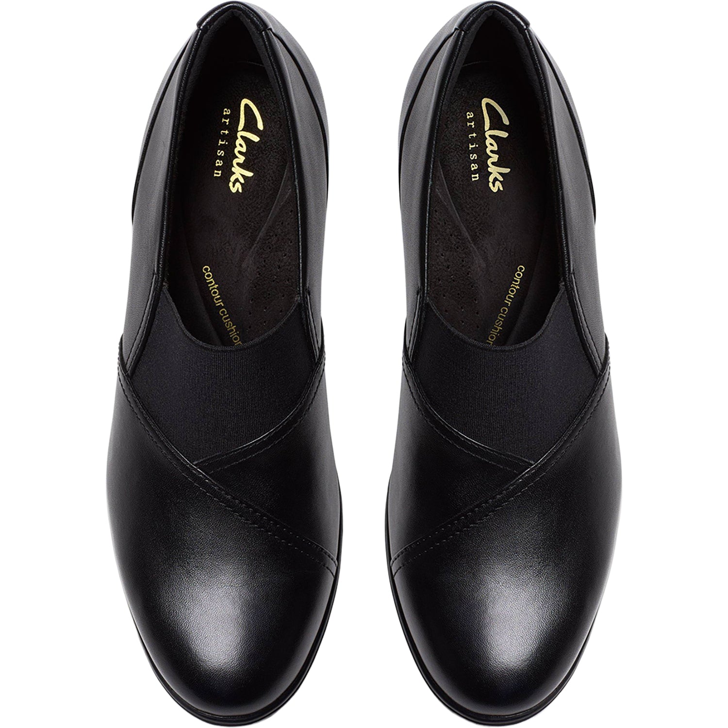 Womens Clarks Women's Clarks Shaya Tess Black Leather Black Leather