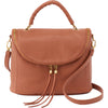 Womens Hobo Hobo International Fern Satchel Cashew Velvet Hide Leather Cashew Velvet Hide Leather