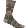 Mens Sockwell Men's Sockwell North Rim Khaki Crew Socks 15-20 mmHg Khaki