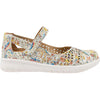Womens Ziera Women's Ziera Selmah Floral Mix Leather Floral Mix Leather