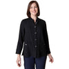 Womens Habitat Women's Habitat Stand Collar Shirt Jacket Black Black