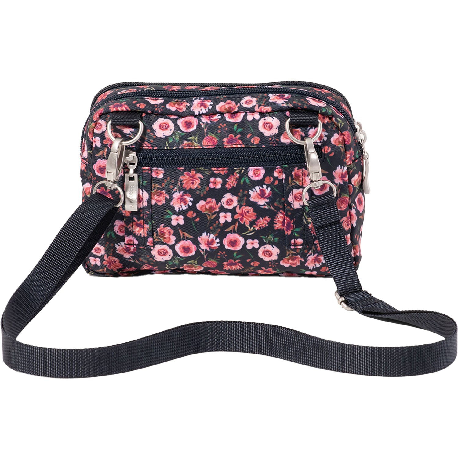 Womens Baggallini Baggallini Trifecta RFID Wallet Crossbody Autumn Peony Autumn Peony
