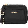Womens Baggallini Baggallini Trifecta RFID Wallet Crossbody Black/Gold Black/Gold
