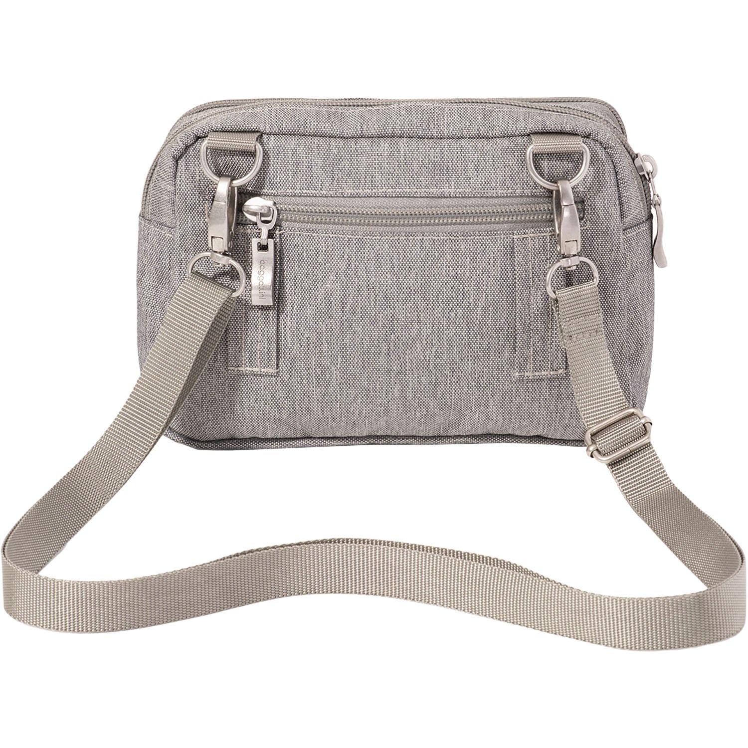 Womens Baggallini Baggallini Trifecta RFID Wallet Crossbody Stone Heritage Stone Heritage