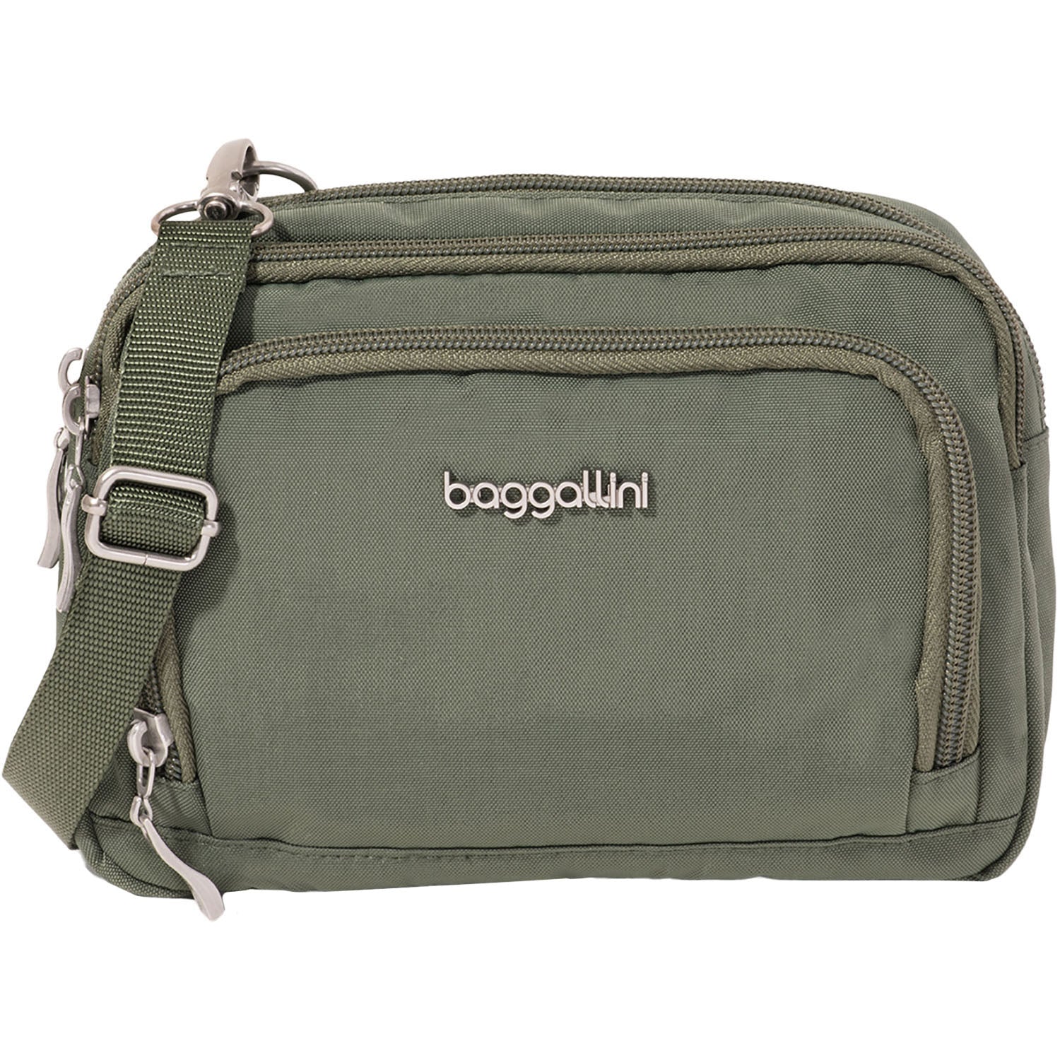 Womens Baggallini Baggallini Trifecta RFID Wallet Crossbody Thyme Thyme