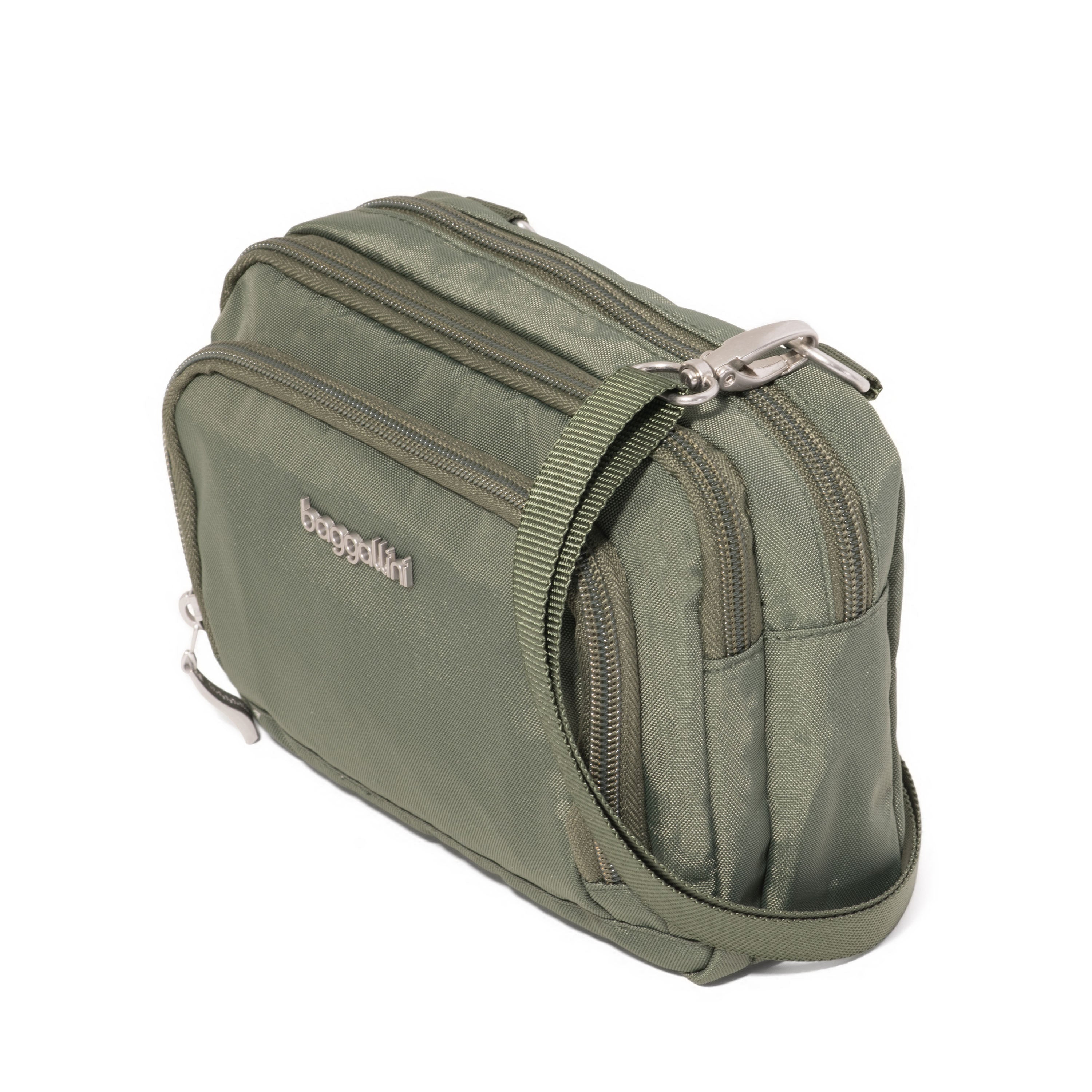 Womens Baggallini Baggallini Trifecta RFID Wallet Crossbody Thyme Thyme