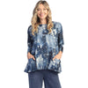 Womens Jess & jane Women's Jess & Jane Two Pocket Tunic Mariposa Blue Multi Blue Multi