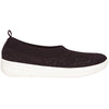Womens Fit flop Women's FitFlop Uberknit Slip-On Ballerina Black/Rose Gold Knit Fabric Black/Rose Gold Knit Fabric