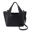 Womens Hobo international Hobo International Vida Small Tote Micro Pebbled Black + Biscuit Micro Pebbled Black + Biscuit