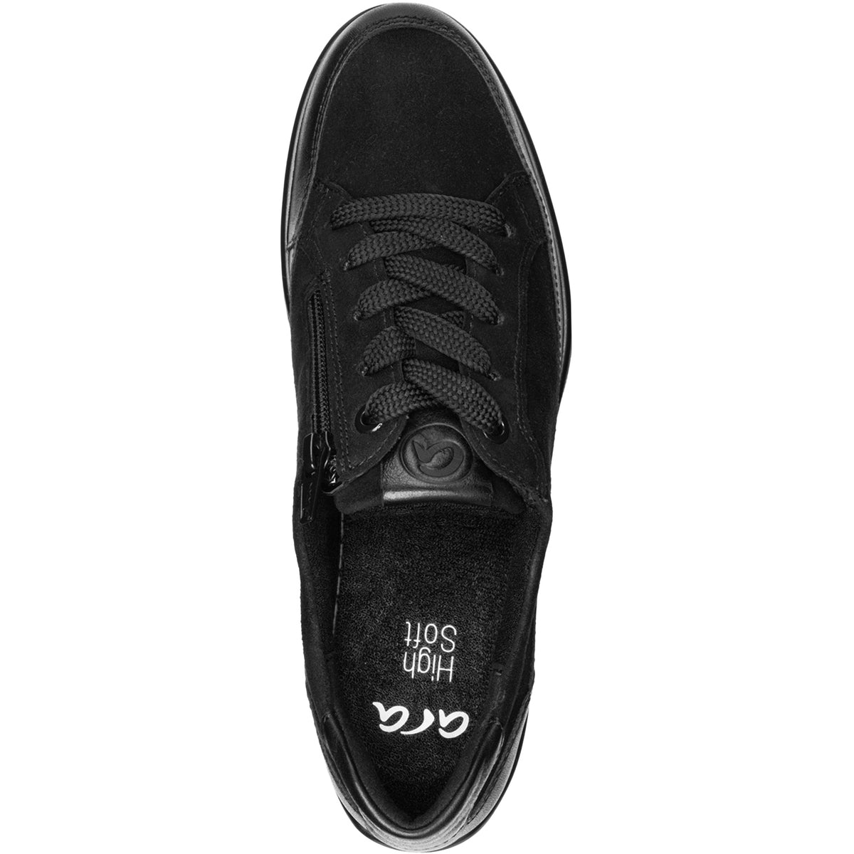Ara Zamia Women's Lace Up Shoes Traditional Black Leather/Kid
