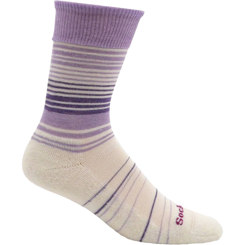 Women's Sockwell Easy Does It Lavender Crew Socks