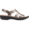 Womens Clarks Women's Clarks Leisa Janna Pewter Leather Pewter Leather