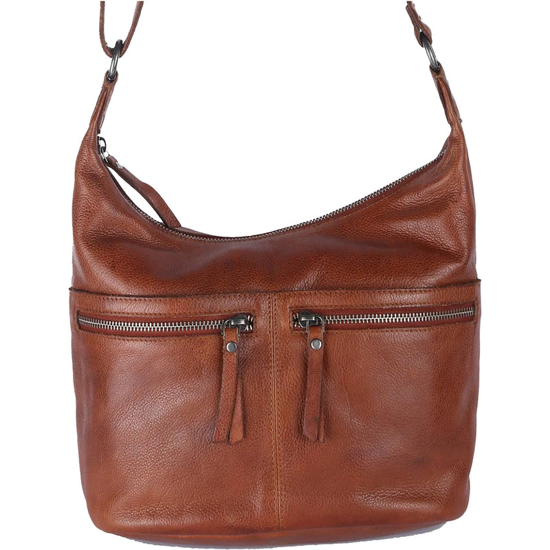 Women's Latico Gita Crossbody Shoulder Bag Cognac Leather