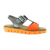 Womens Dromedaris Women's Dromedaris Ana Orange/Pewter Leather Orange/Pewter Leather
