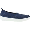 Womens Fit flop Women's Fit Flop Uberknit Ballerina Crystal Midnight Navy Nylon Midnight Navy Nylon