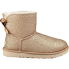 Womens Ugg Women's UGG Mini Bailey Bow Sparkle Gold Textile Gold Textile