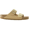 Womens Birkenstock Women's Birkenstock Arizona Vegan Latte Cream Birkibuc Latte Cream Birkibuc