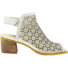 Womens Earth Women's Earth Mist Silver Metallic Leather Silver Metallic Leather
