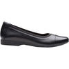 Womens Clarks Women's Clarks Un Darcey Cap Black Leather Black Leather