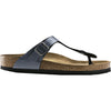 Womens Birkenstock Women's Birkenstock Gizeh Ice Pearl Onyx Birko-Flor Ice Pearl Onyx Birko-Flor