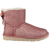 Womens Ugg Women's UGG Mini Bailey Bow Sparkle Pink Textile Pink Textile