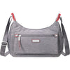 Womens Baggallini Baggallini Out And About Bagg With RFID Phone Wristlet Stone Nylon Stone Nylon