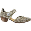 Womens Rieker Women's Rieker Mirjam 11 43711-62 Beige Leather Beige Leather