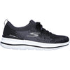 Womens Skechers Women's Skechers GOwalk Stretch Fit Black/White Knit Fabric Mesh Black/White Knit Fabric Mesh