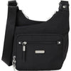 Womens Baggallini Baggallini RFID Cross City Bagg Black Nylon Black Nylon