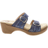 Womens Dansko Women's Dansko Sophie Blue Metallic Suede Blue Metallic Suede