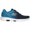 Womens Skechers Women's Skechers Gowalk 5 Alive Navy Fabric Mesh Navy Fabric Mesh