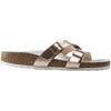 Womens Birkenstock Women's Birkenstock Yao Hex Metallic Copper Birko-Flor Metallic Copper Birko-Flor