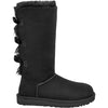 Womens Ugg Women's UGG Bailey Bow Tall II Black Sheepskin Black Sheepskin
