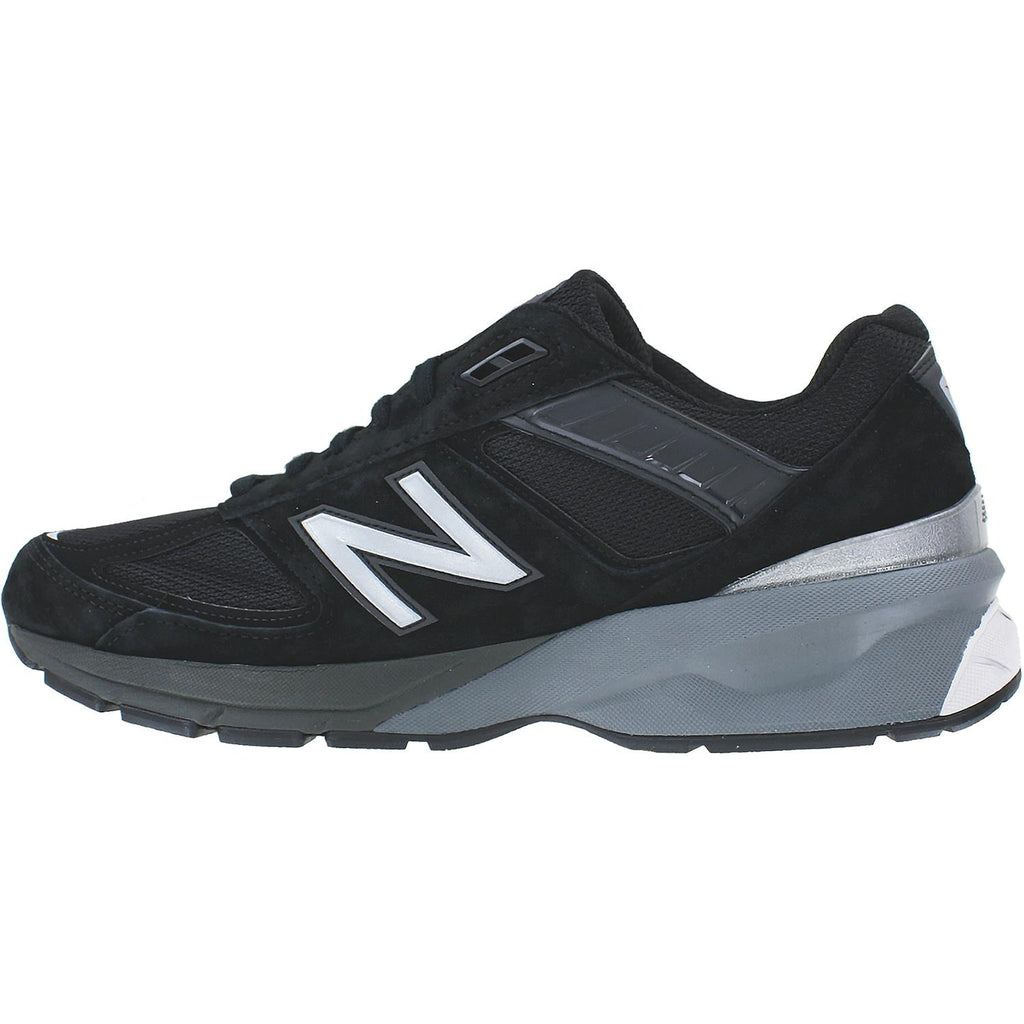 Mens New balance Men's New Balance M990BK5 Running Shoes Black/Silver Suede/Mesh Black/Silver Suede/Mesh